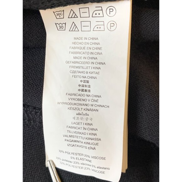 Michael Kors Womens Scrunch Sleeve Black Blazer L 3/4 Sleeve Gold RJ10618 - Picture 3 of 9